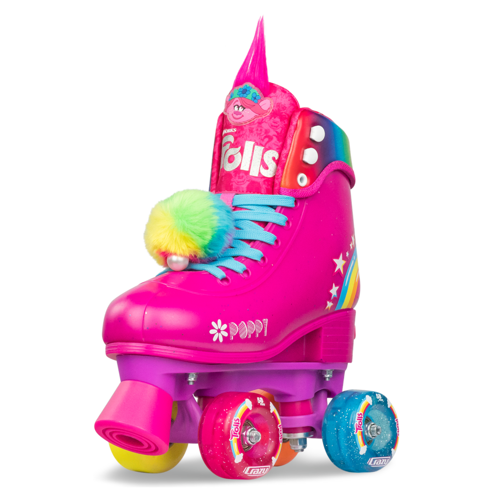 Crazy Skates Trolls Adjustable Size Kids Quad Roller Skates ...